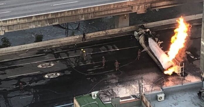 Explotó gandola de gas - NDV