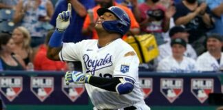Salvador Pérez celebró con 2 jonrones