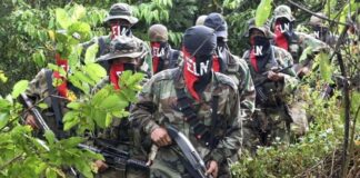 fuertes combates entre FARC y el ELN