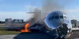 Se incendió un avión en el aeropuerto de Miami-NDV