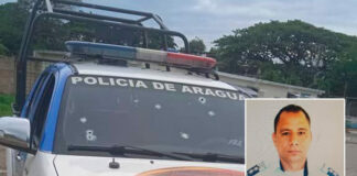 un policía muerto en Cagua-ndv