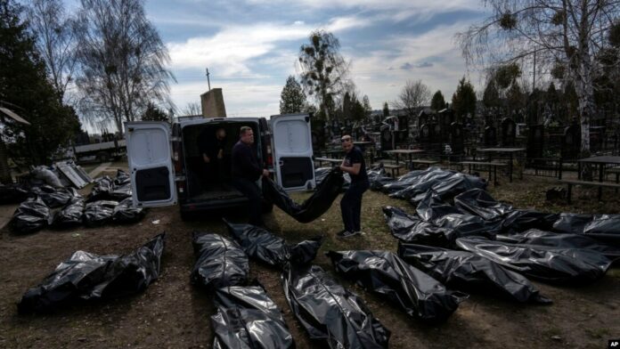Rusia crímenes de guerra en Ucrania
