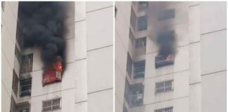 Incendio en apartamento de La Candelaria
