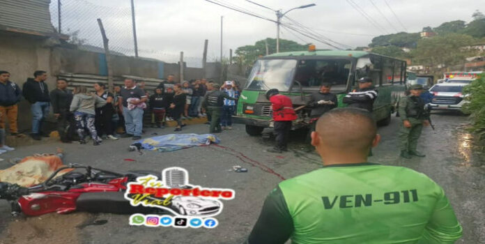 Dos muertos en accidente en Los Teques-ndv