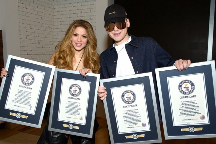 Shakira y Bizarrap récords Guinness