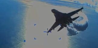 video dron en el mar Negro