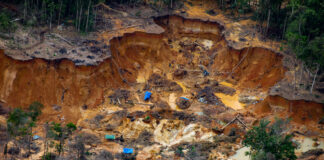 Explotación ilegal de oro en Amazonas