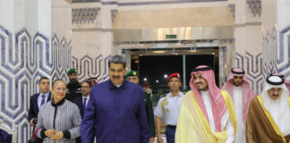 Maduro llegó a Arabia Saudita-NDV