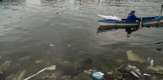 plástico en Lago de Maracaibo-NDV