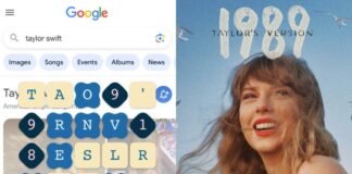 juego de Taylor Swift en Google-NDV