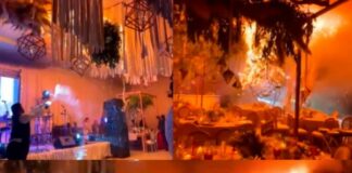 Incendio en una boda de Irak