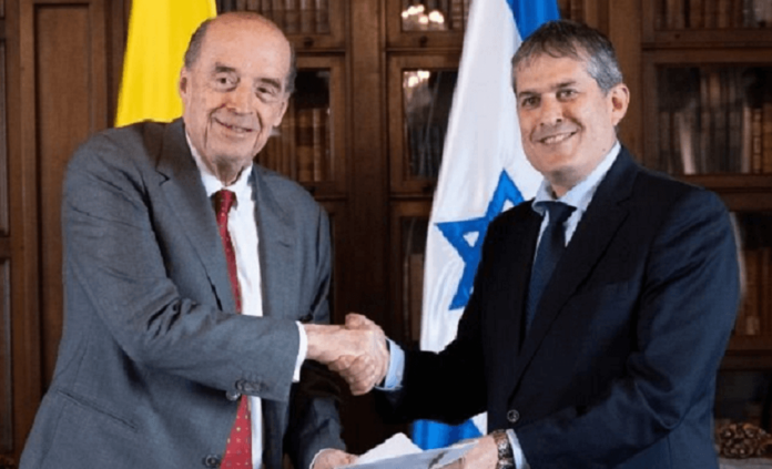 Canciller de Colombia y embajador de Israel
