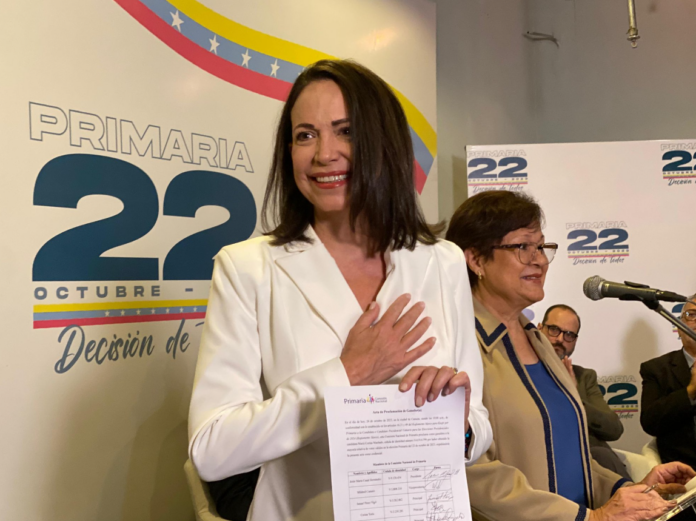 Comisión de Primaria proclamó a María Corina Machado