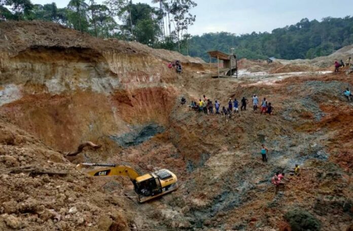 Derrumbe de una mina en Bolívar