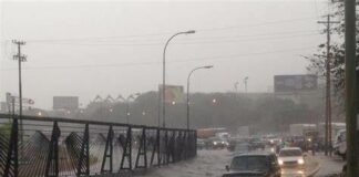 lluvias este miércoles en Caracas 