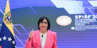 Delcy Rodríguez llegó a La Haya-ndv