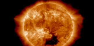agujero en el sol