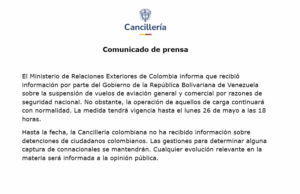 Colombia Venezuela vuelos NDV