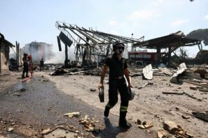 explosión afueras de Roma