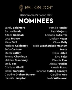 nominados Balón de oro 2025 