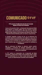 FVF Fernando Batista Vinotinto NDV