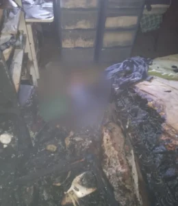 Anciana 90 años incendio