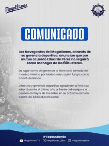 manager Magallanes Eduardo Pérez NDV