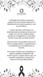 Falleció madre trillizos  NDV