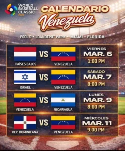 Venezuela preparación Mundial Béisbol NDV