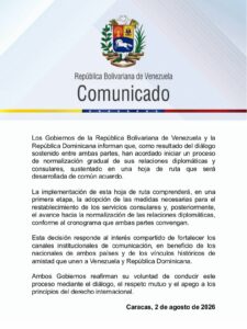 Venezuela Dominicana relaciones consulares NDV