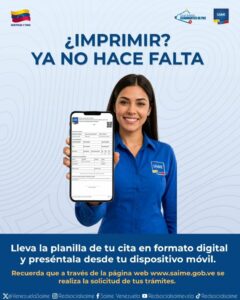 Saime planilla cita NDV