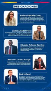 nuevos cargos Relaciones Exteriores ndv